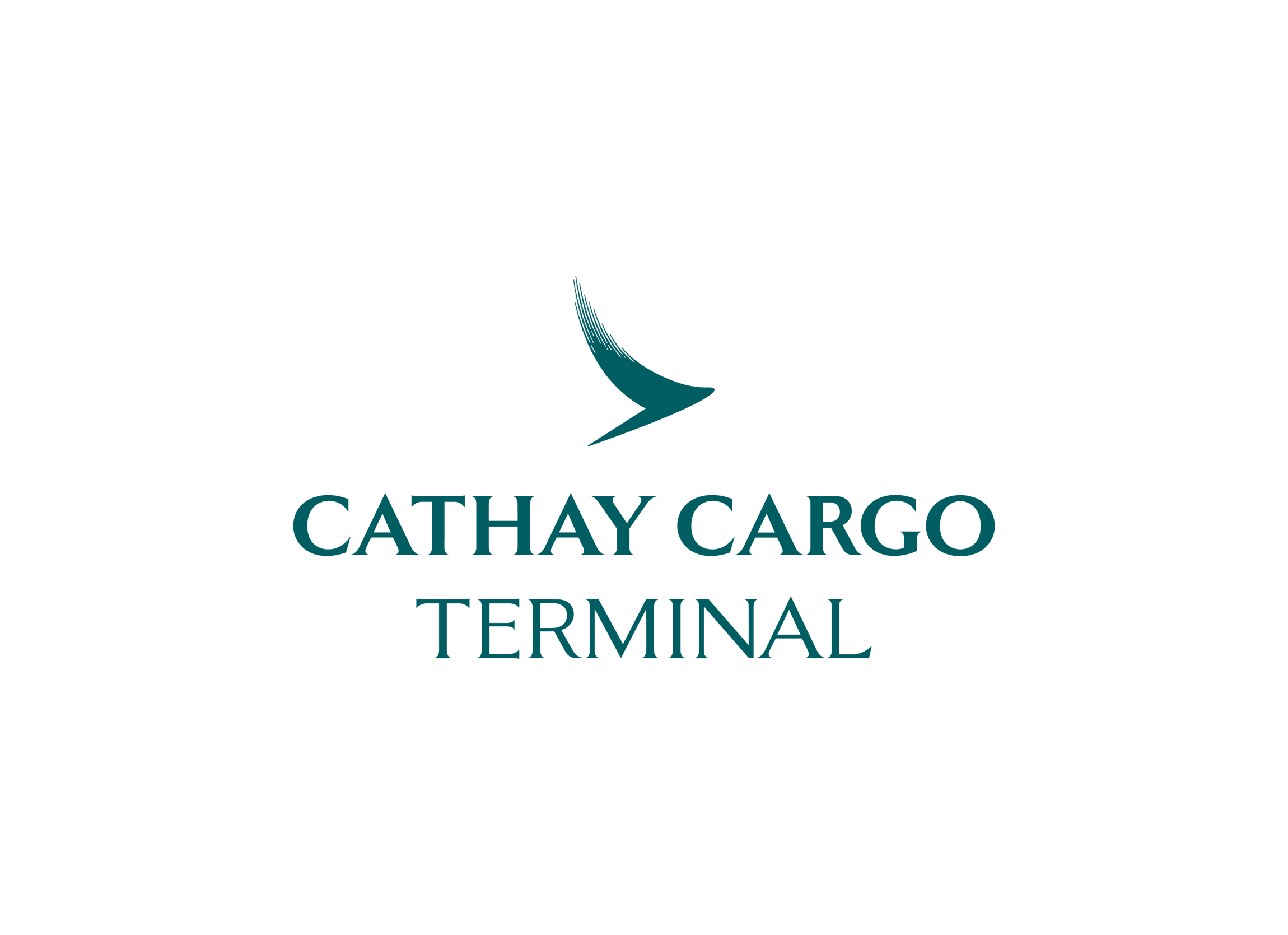 Cathay Cargo Terminal English Vertical Green